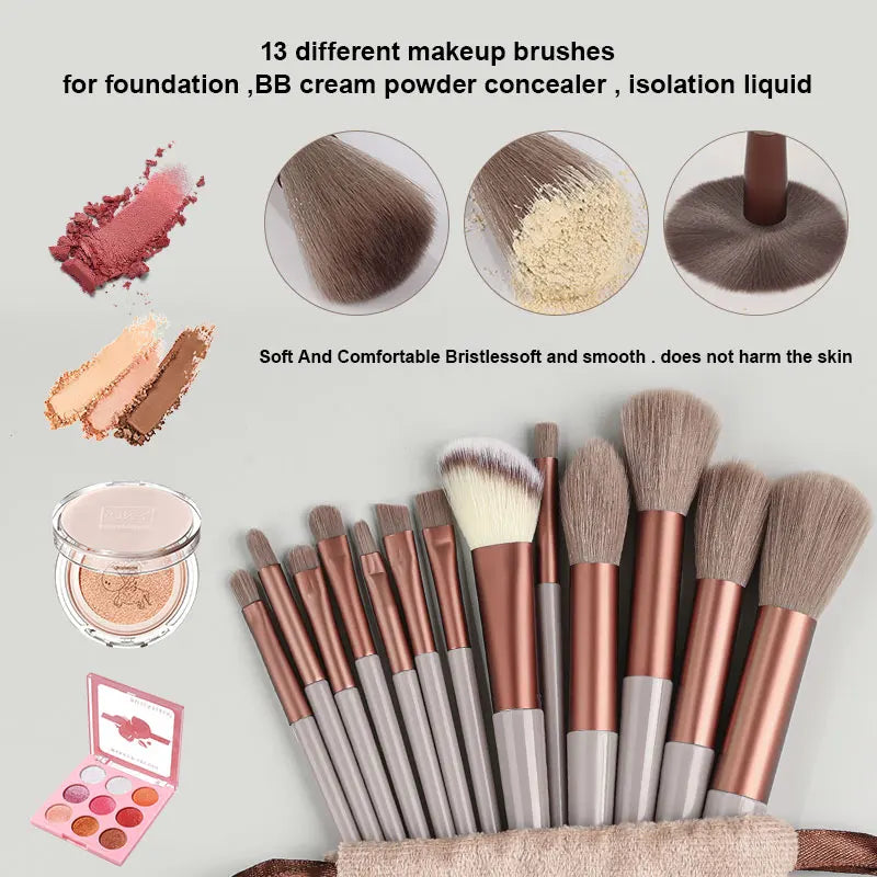 Fluffy Soft Makeup Brushes Set