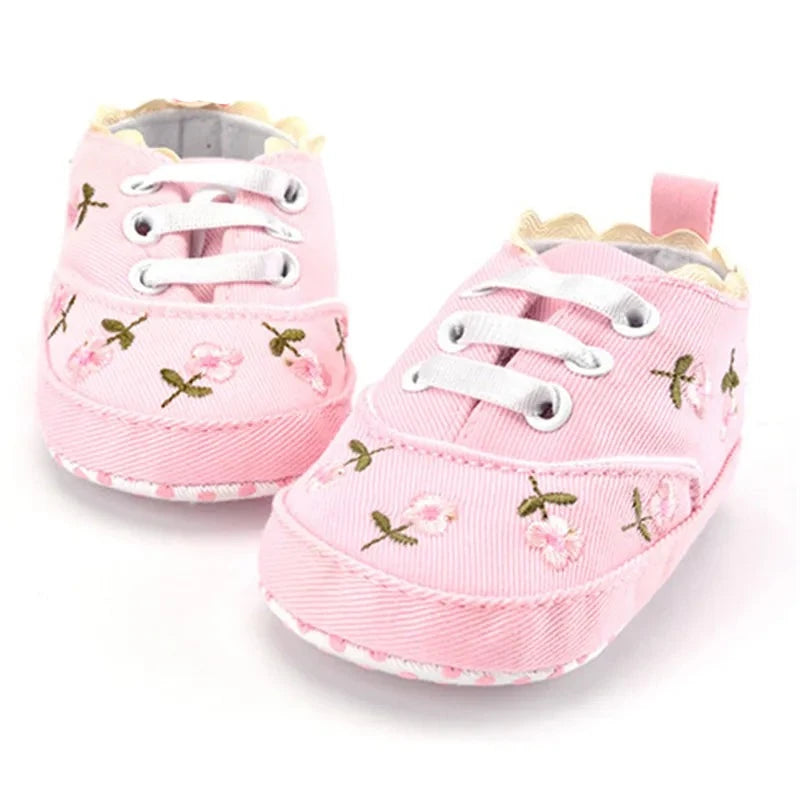 Baby Embroidered Soft Walker Shoes