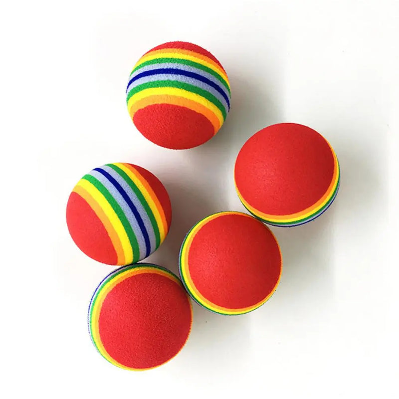 Cat Colorful Chewing Ball Toy