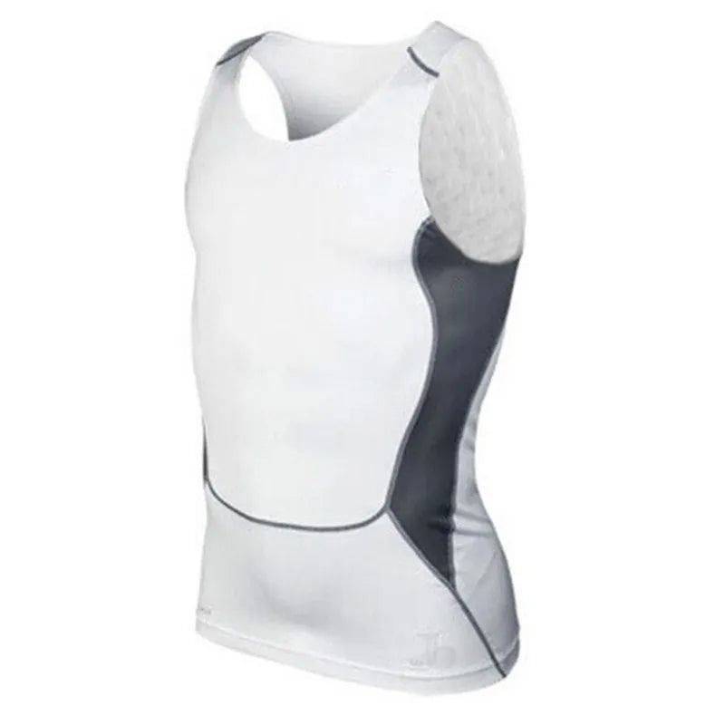 Mens Tight Fitness Sports Gym Vest