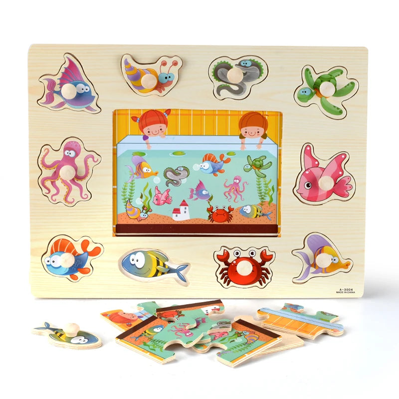 Puzzles Hand Grab Board Toys