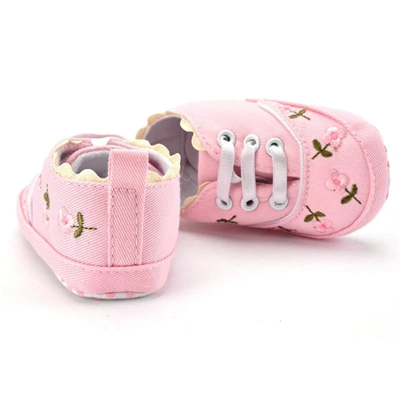 Baby Embroidered Soft Walker Shoes