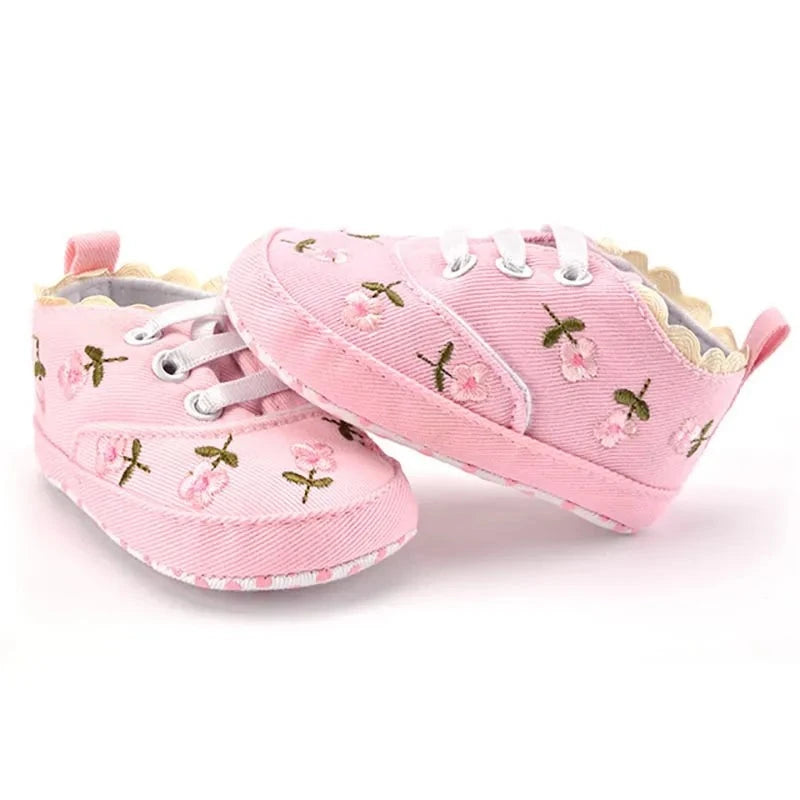 Baby Embroidered Soft Walker Shoes