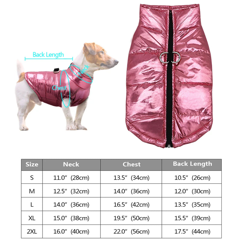 Dog Waterproof Winter 3 Layer Vest