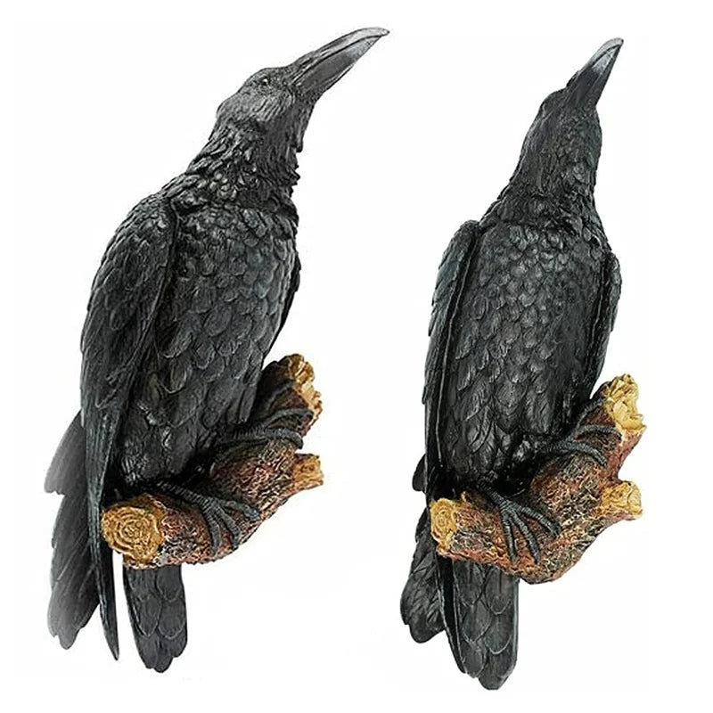 Outdoor Bird Crow Sculpture