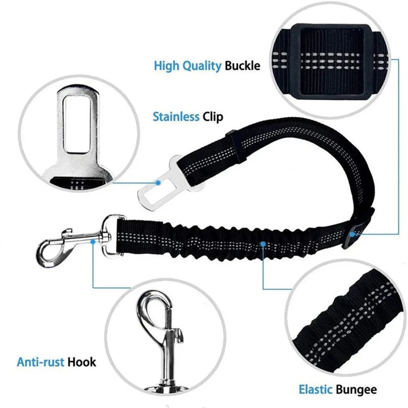 Dog Reflective Car Seat Belt