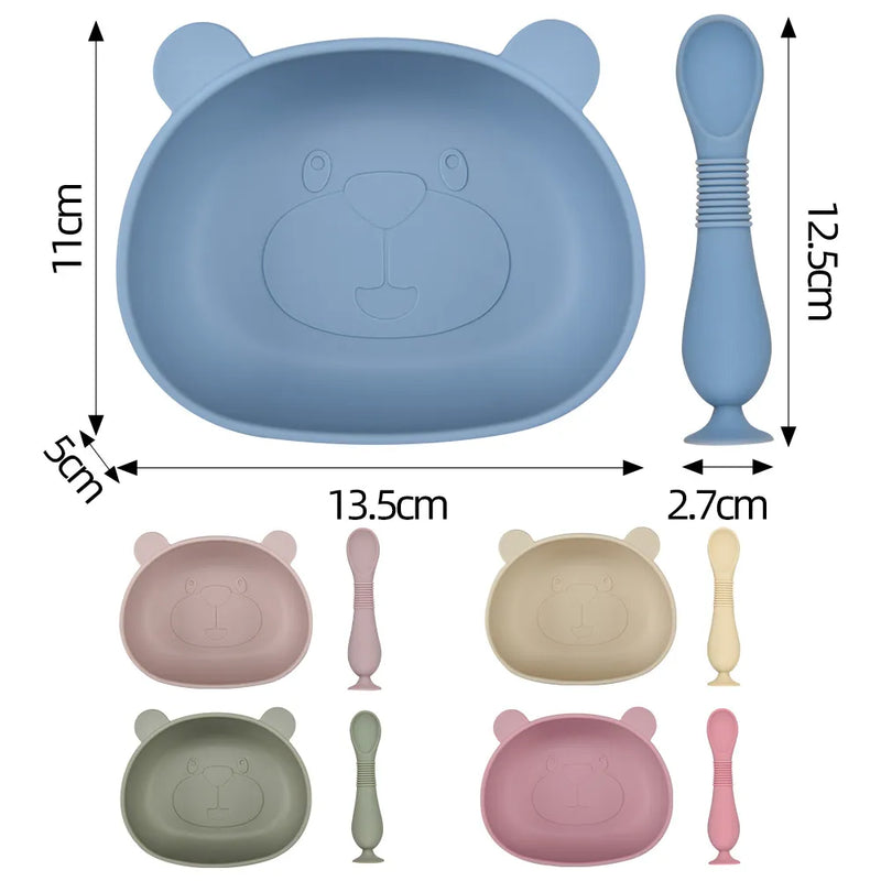 Baby Silicone Feeding Bowl