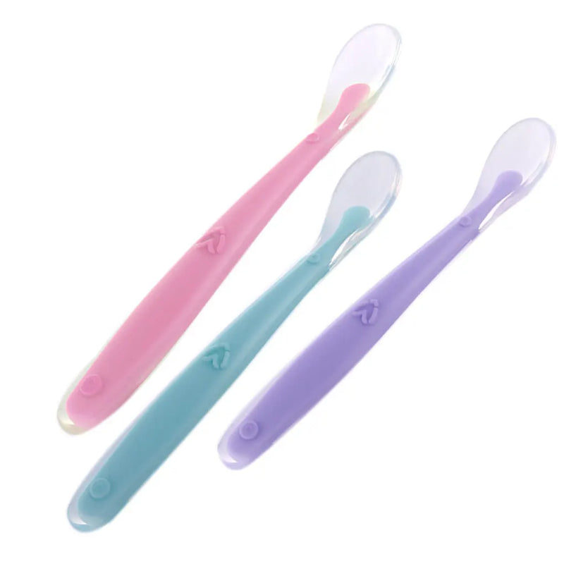 Baby Silicone Eating Training Spoon