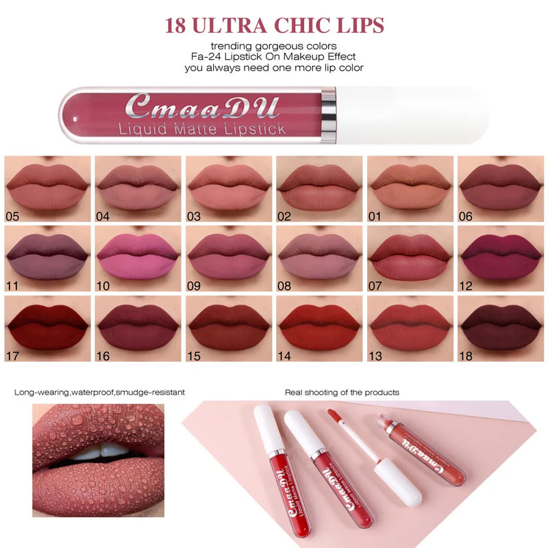 Long Lasting Waterproof Liquid Lipstick