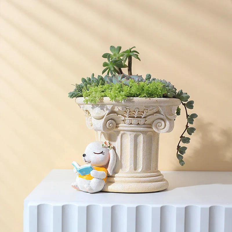 Animals Cartoon Garden Flower Pot