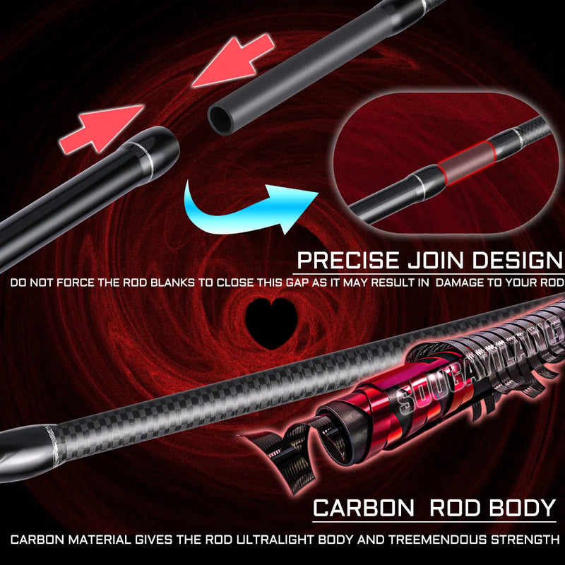 Lightweight Carbon Fiber Fishing Rod