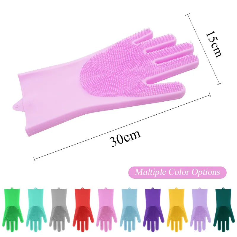 Cat Grooming Bathing Silicon Glove