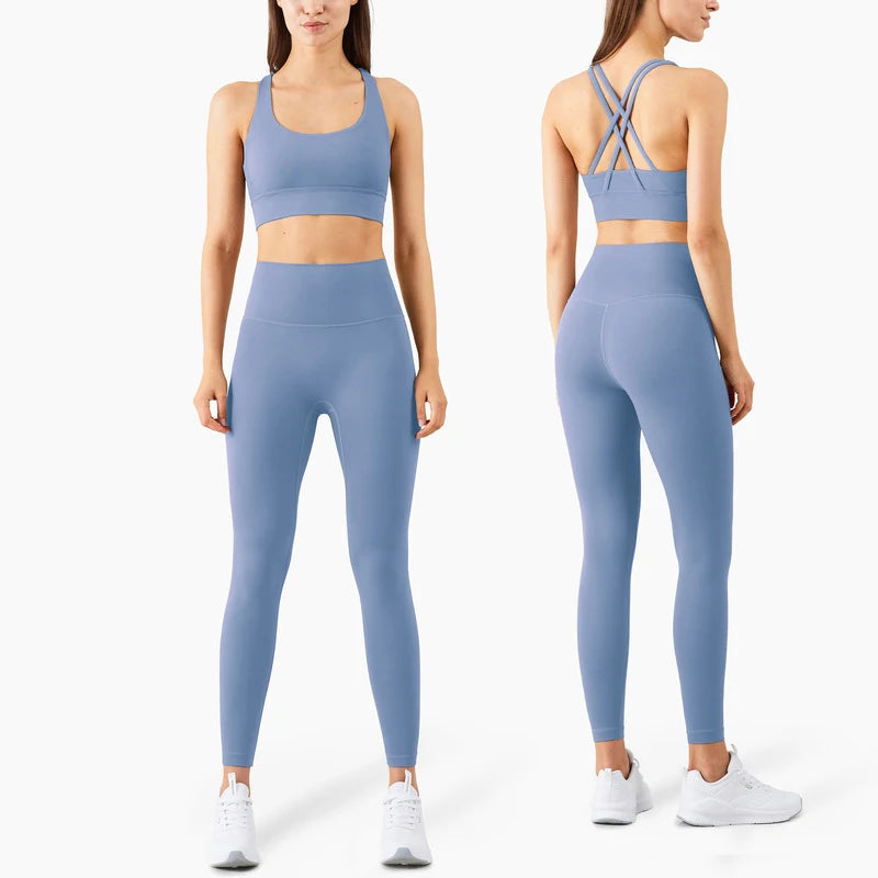 Women Sports Fitness Yoga Set