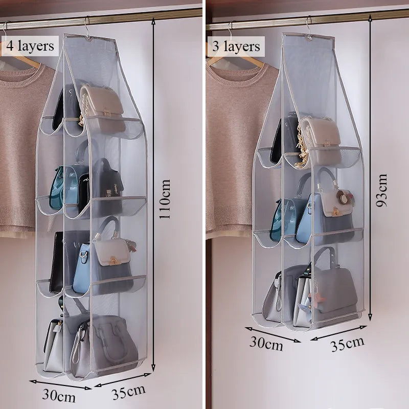 Closet Hanging Handbag Organizer