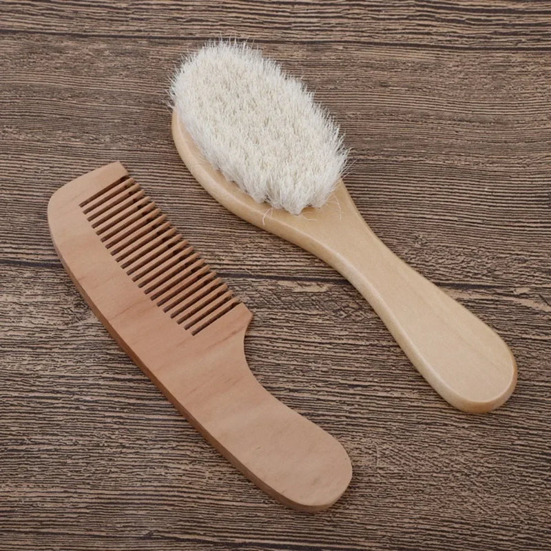 Baby Wooden Hair Brush Comb