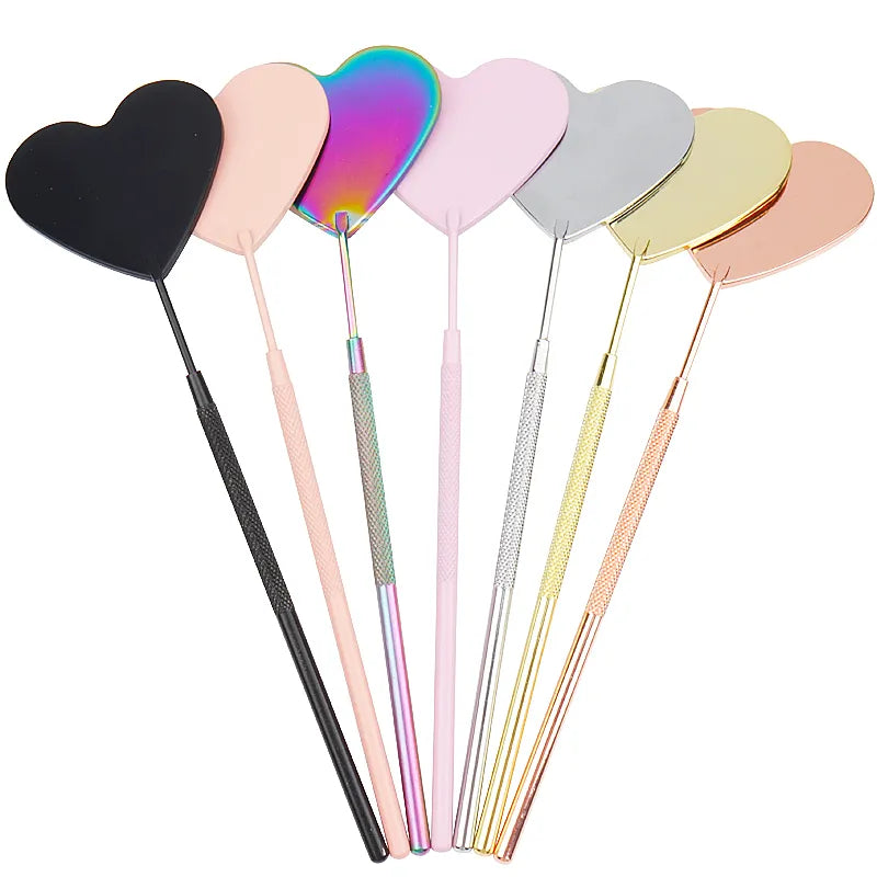 1pcs Heart Shape Eyelash Mirror