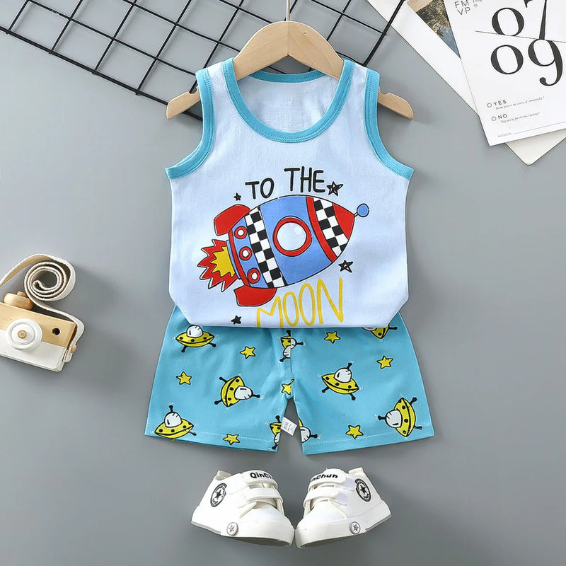 2PCS Children Clothing Vest