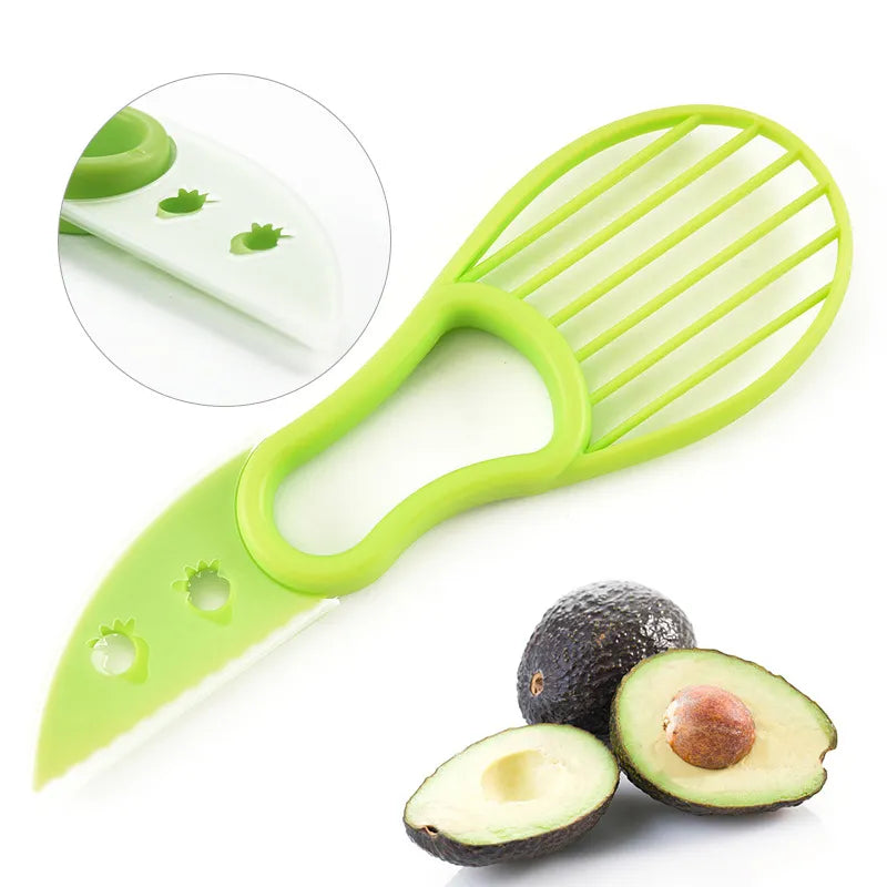 Plastic 3 In 1 Avocado Slicer