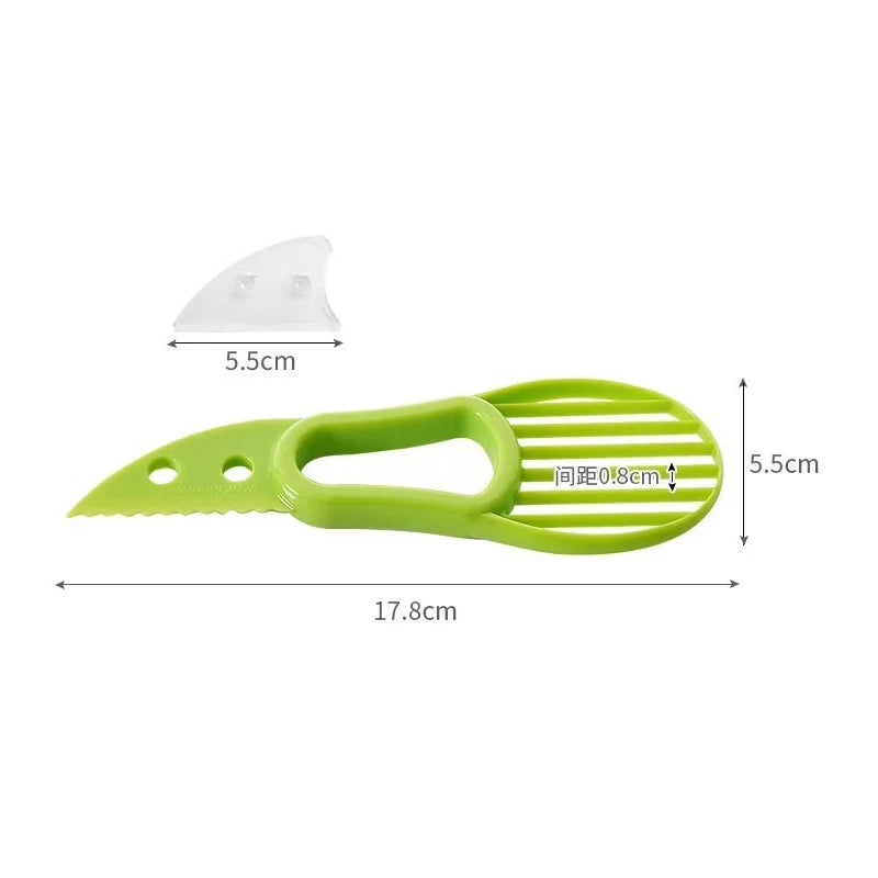 Plastic 3 In 1 Avocado Slicer