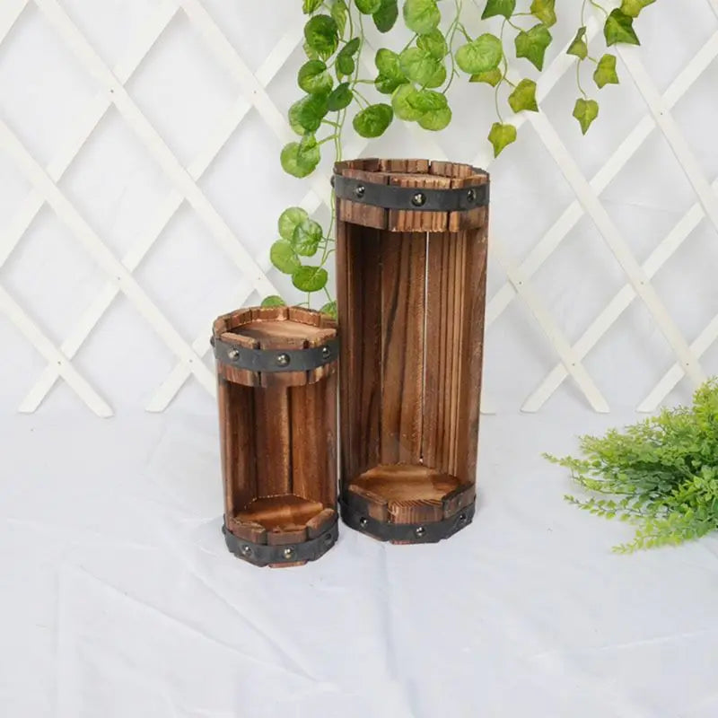 Outdoor Garden Flower Wooden Pot