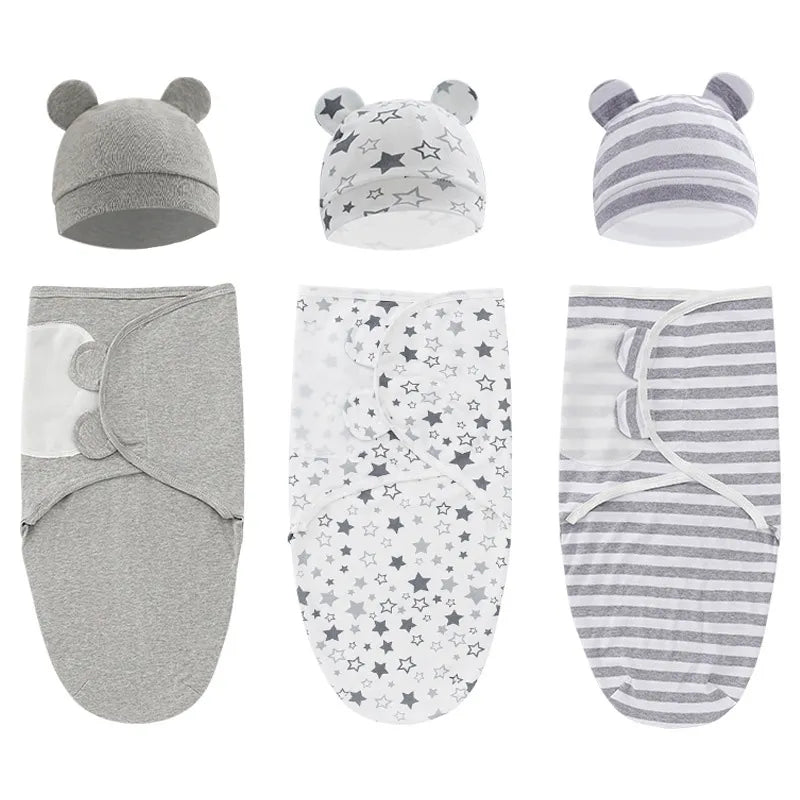 Baby Sleeping Wrap Hat Set