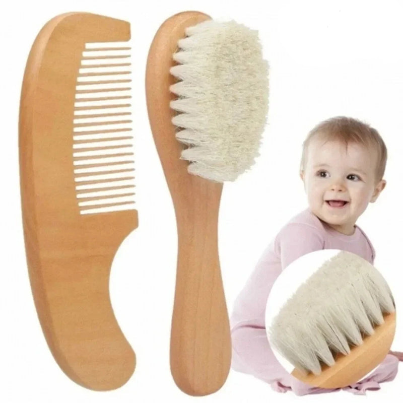 Baby Wooden Hair Brush Comb