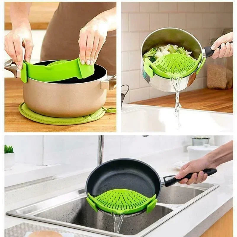 Kitchen All Pots Strainer Clip