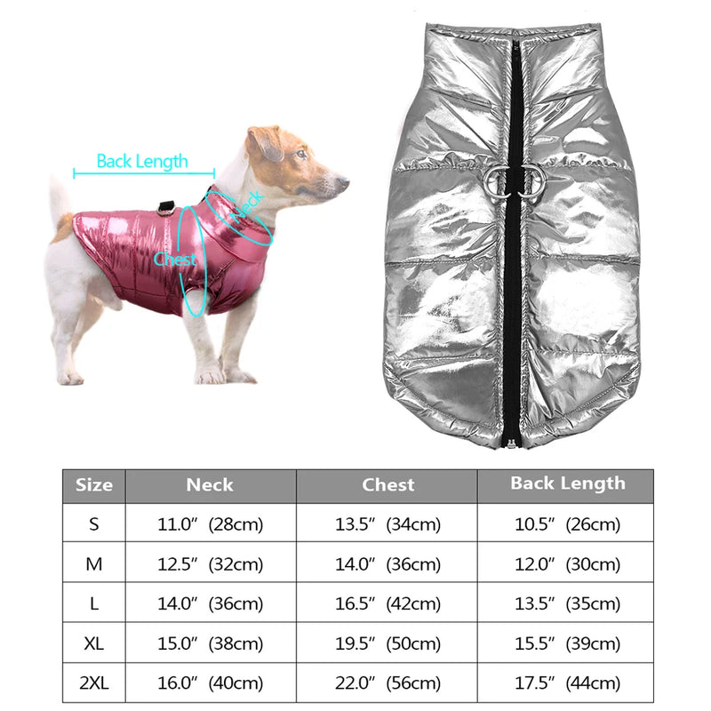 Dog Waterproof Winter 3 Layer Vest