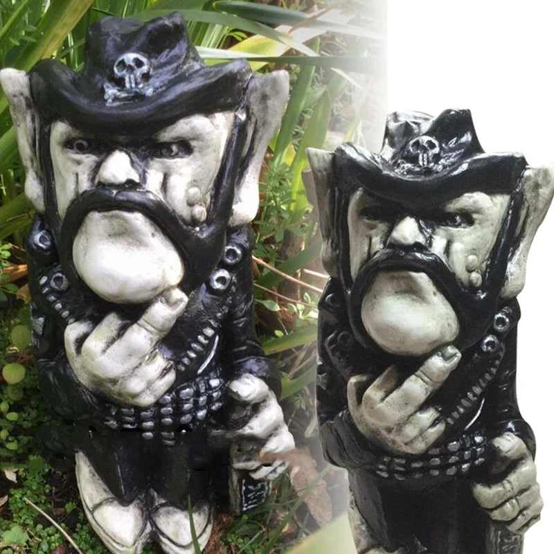 Garden Lemmy Rock Icon Statue