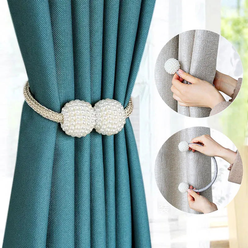 Magnetic Pearl Curtain Clip