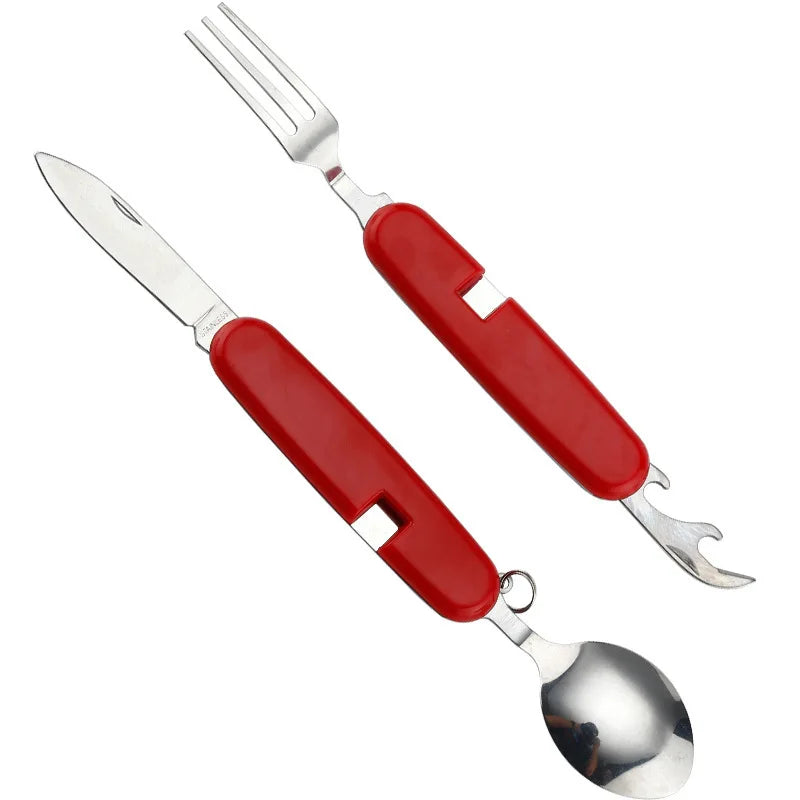 4 in 1 Outdoor Spoon Knife Fork