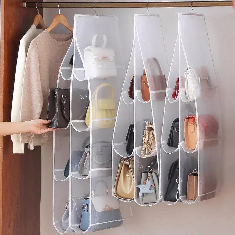 Closet Hanging Handbag Organizer