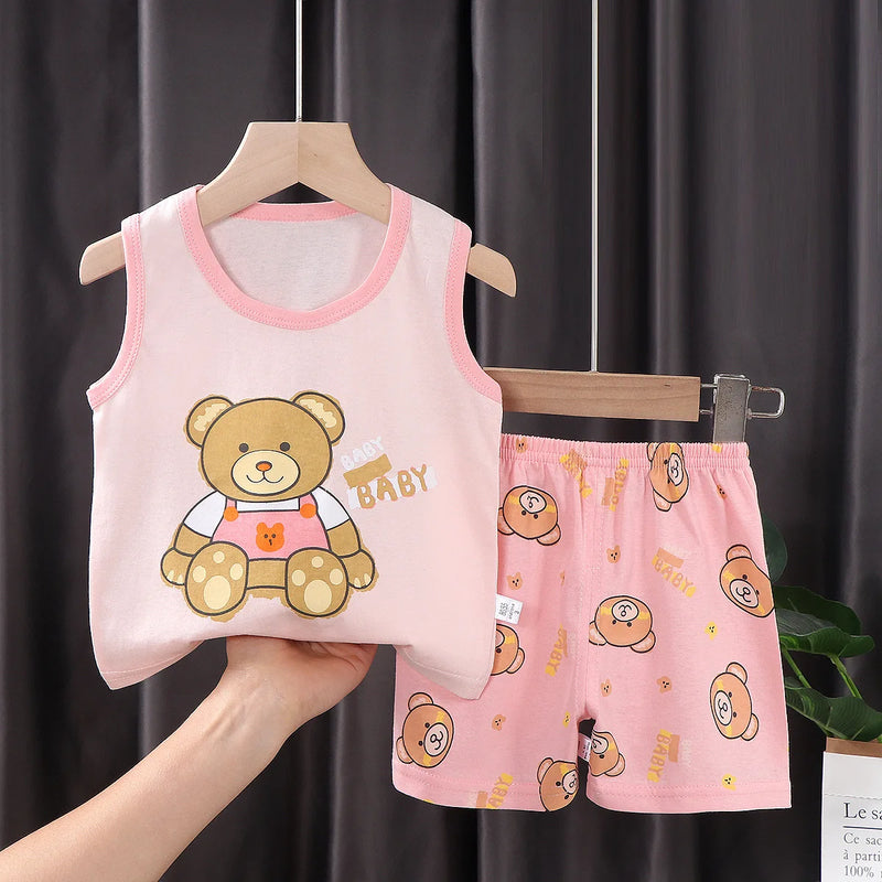 2PCS Children Clothing Vest