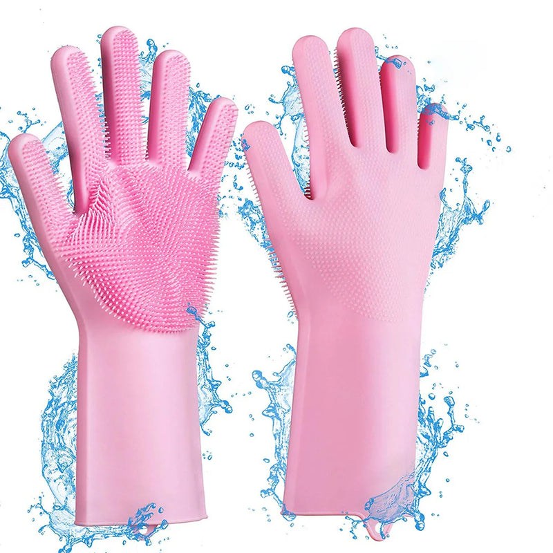 Cat Grooming Bathing Silicon Glove