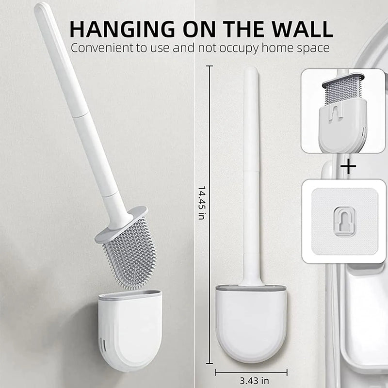 Wall Mounted Silicone Toilet Brush