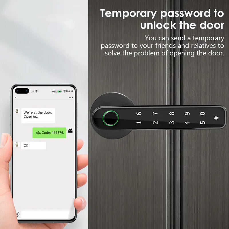 Password Unlock Smart Door Handle