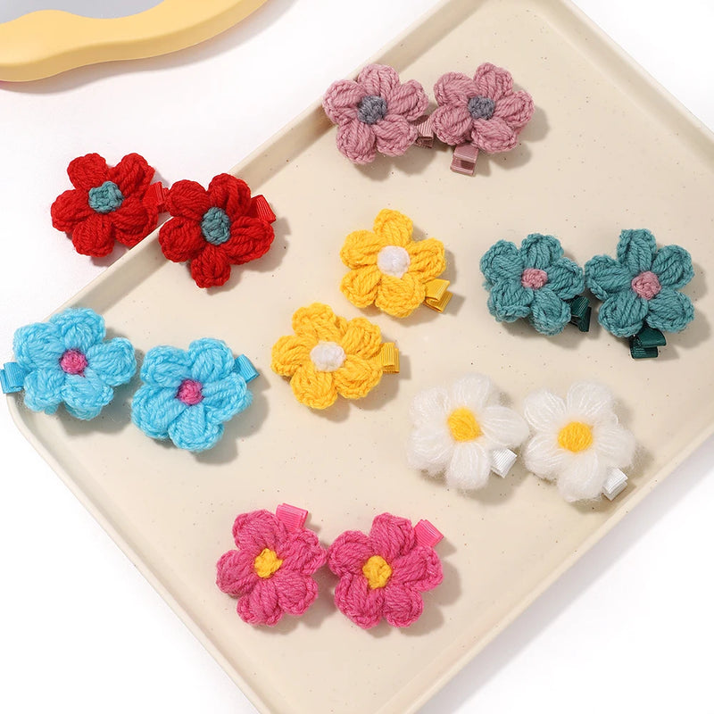 Baby Small Puff Flower Hairs Clip