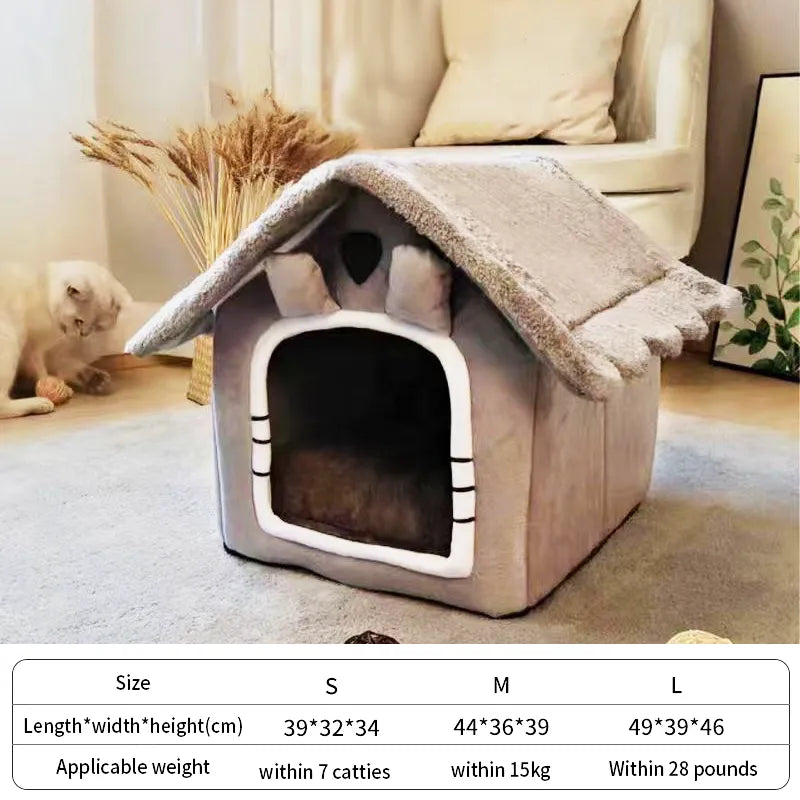 Cat Washable Sleepping Bed House