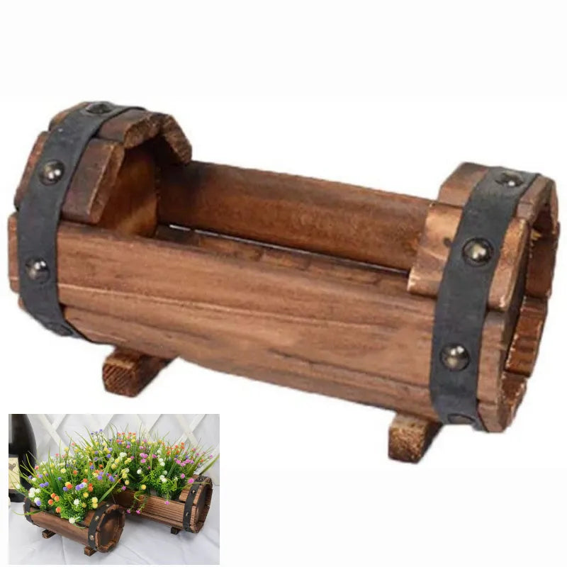 Outdoor Garden Flower Wooden Pot