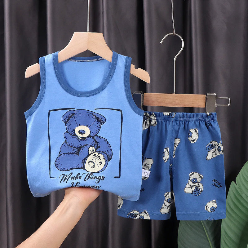 2PCS Children Clothing Vest