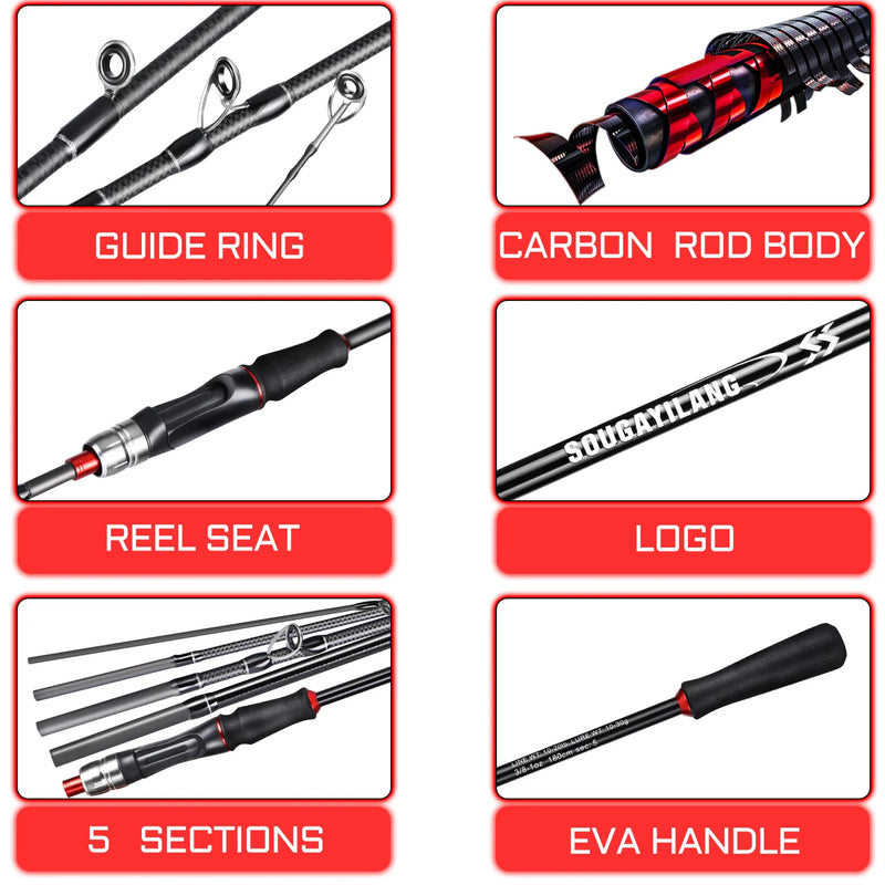 Lightweight Carbon Fiber Fishing Rod