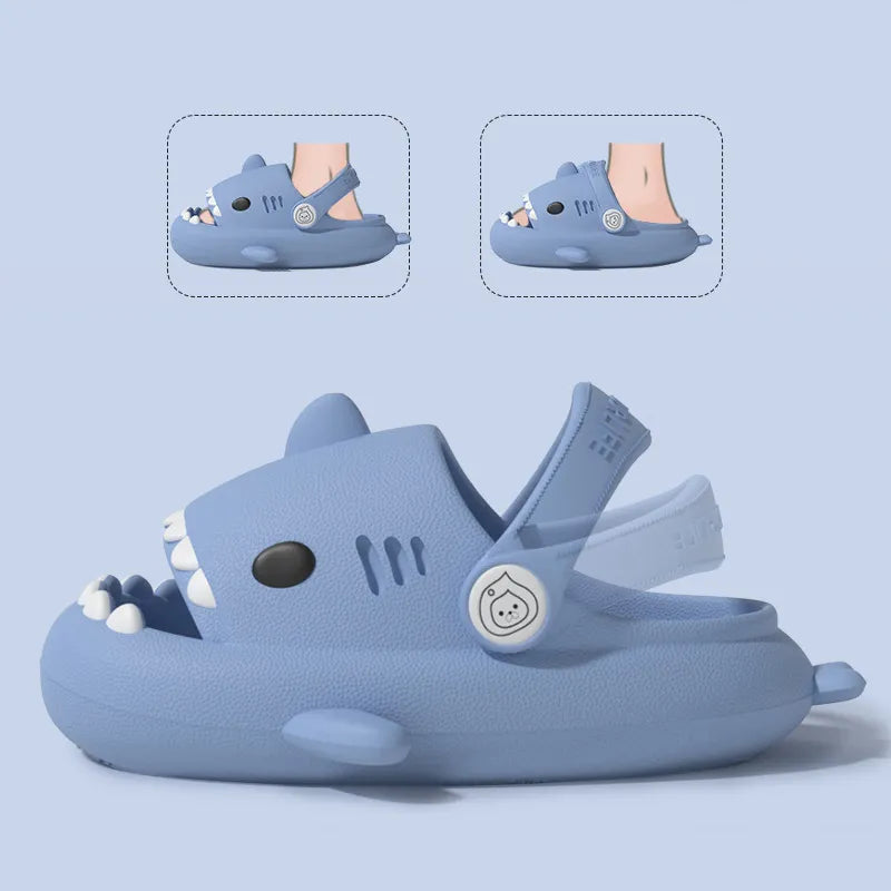 Children Shark Cartoon Summer Sandals