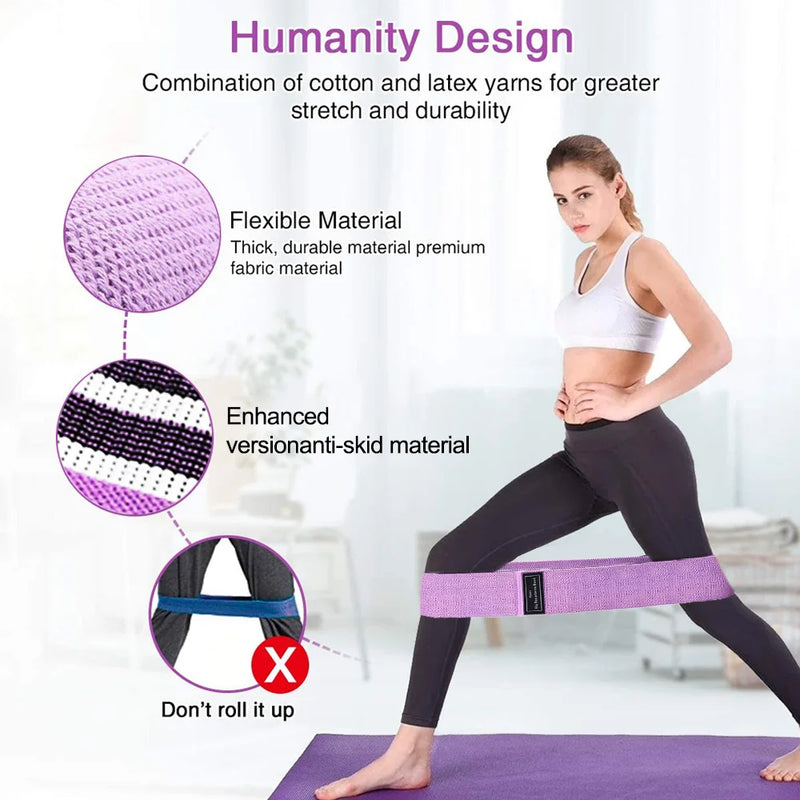 Elastic Resistance Yoga Bands