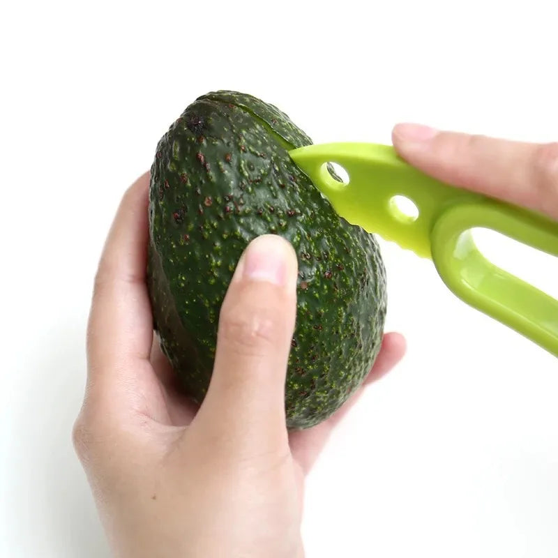 Plastic 3 In 1 Avocado Slicer