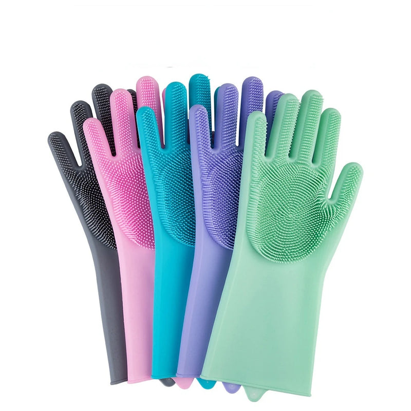 Cat Grooming Bathing Silicon Glove