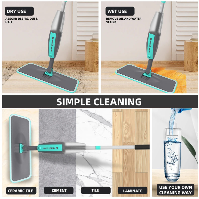 Rotation Flat Spray Cleaning Sweeper