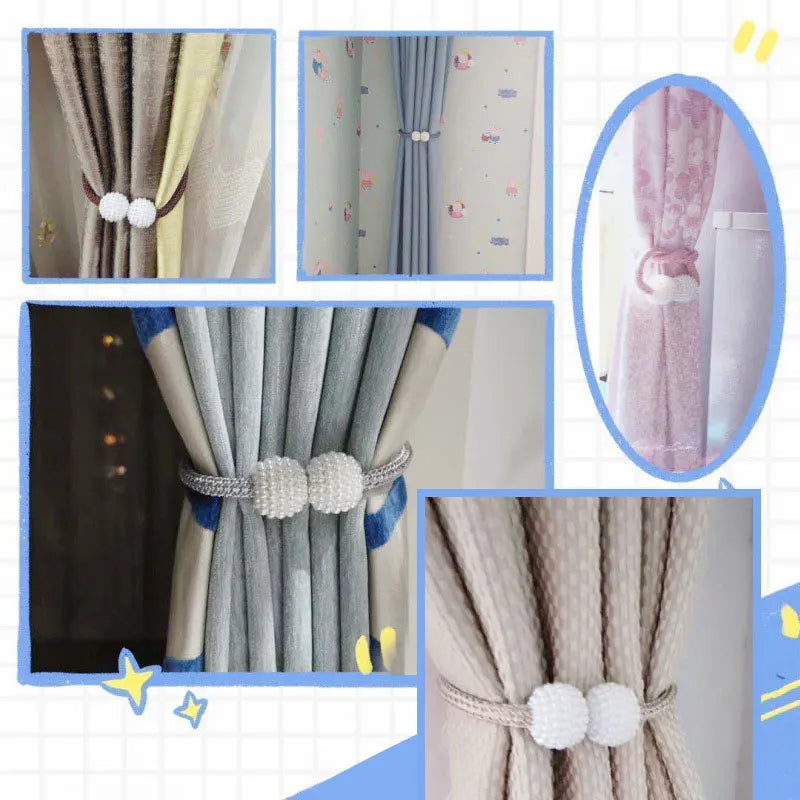 Magnetic Pearl Curtain Clip